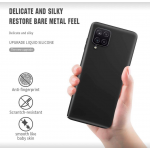 Silicone Case For Samsung Galaxy A12 SM-A125F/DSN Shockproof Matte Back Cover Slim Fit and Sophisticated in Look